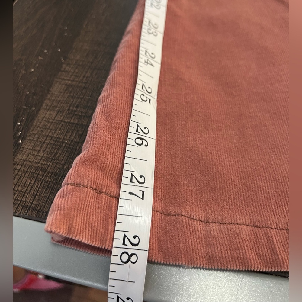 Free People Light Brown Just Float Corduroy Flare Pants Sz 26 - Picture 7 of 10